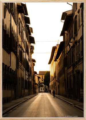 Golden street in Italy