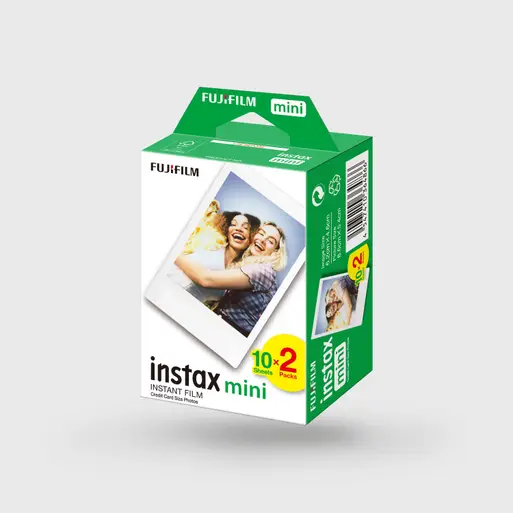 Instax™ mini Film Dobbeltpakke. Dobbelt op på sjov, du kan fange øjeblikke og straks få dem i hånden som charmerende små billeder